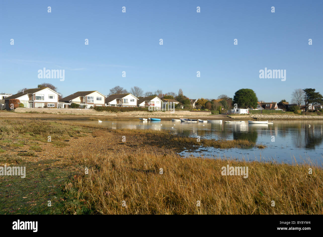Housing Emsworth Chichester Harbour Hampshire Stock Photo