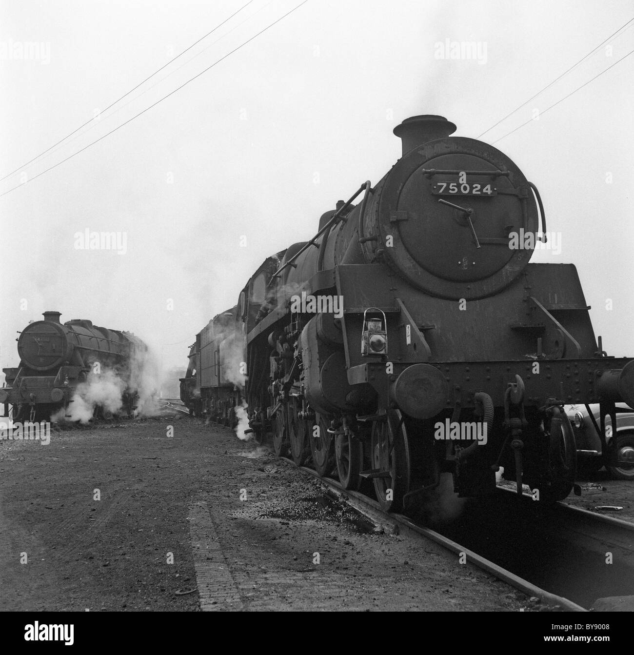 British Railways Class BR4/1 4-6-0 Steam Locomotives Wolverhampton 1967 Britain 1960s PICTURE BY DAVID BAGNALL Stock Photo