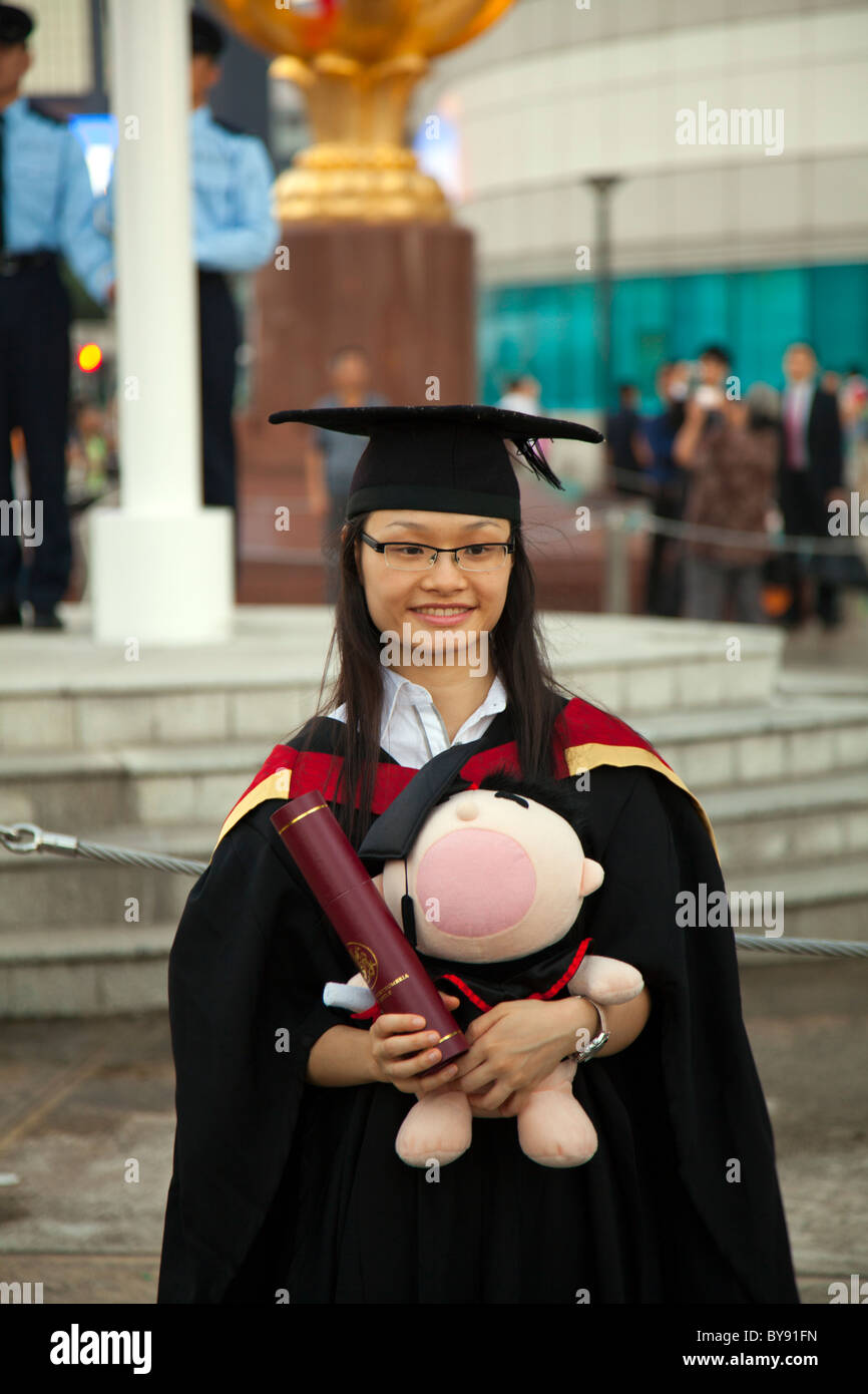 Hong Kong graduation day celebrated at The Golden Bauhinia Square and