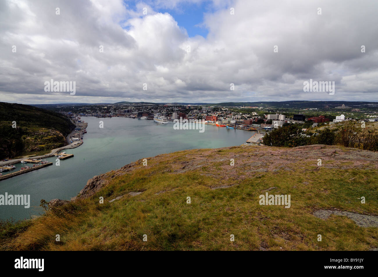 St John's Newfoundland From Signal Hill Looking Towards The Downtown
