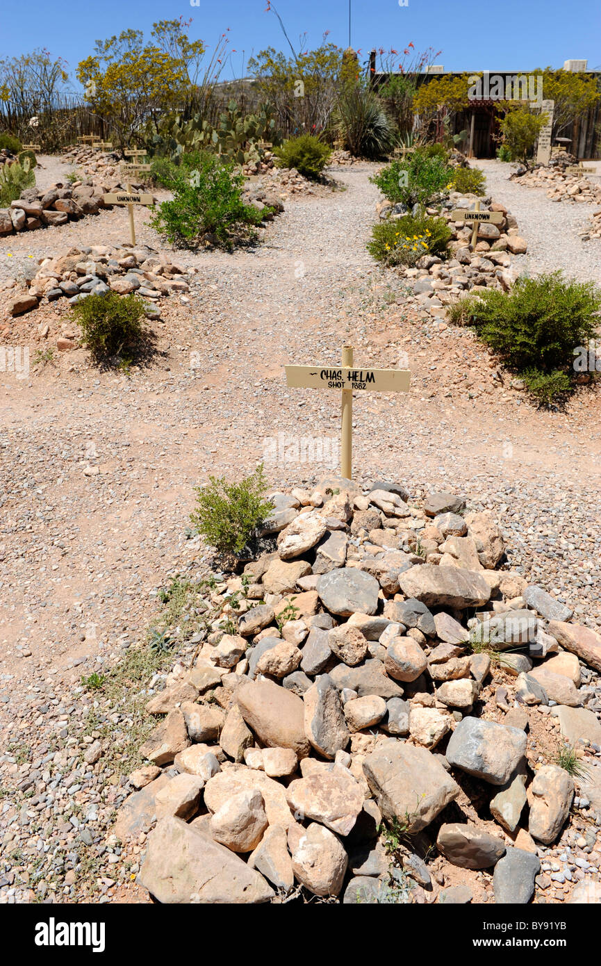 Boothill Graveyard Tombstone Arizona Stock Photo Alamy
