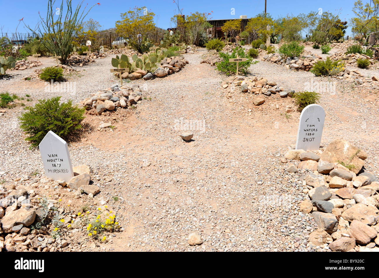 Boothill Graveyard Tombstone Arizona Stock Photo Alamy