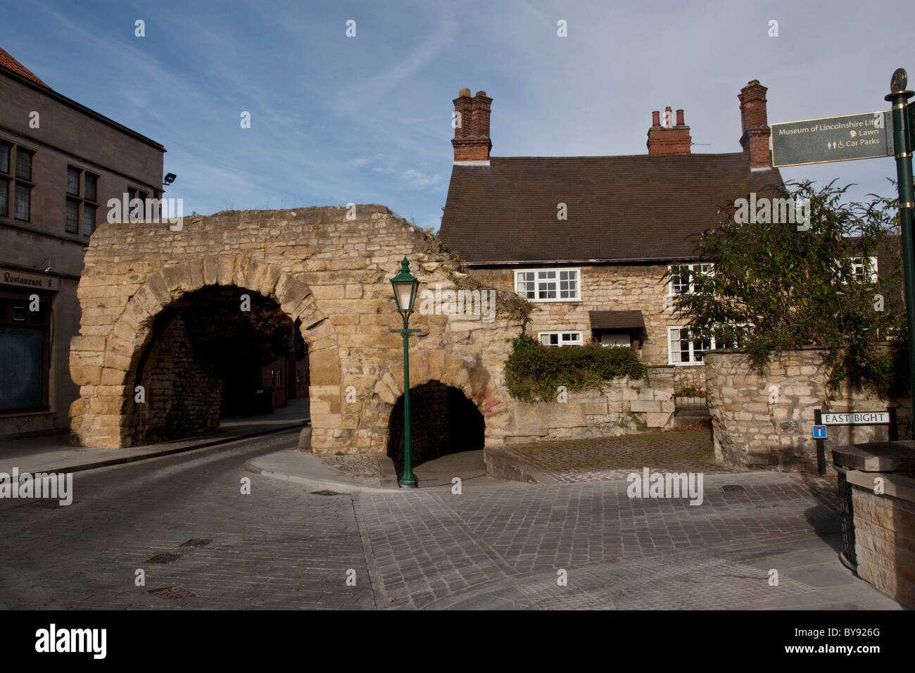 Newport Arch on Ermine Street, Lincoln Stock Photo Alamy
