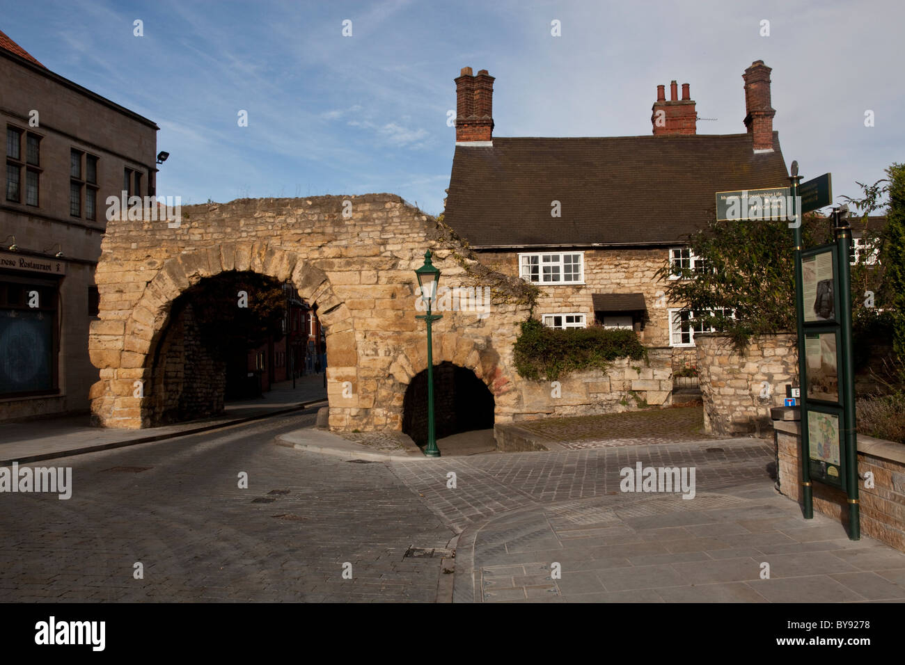 Newport Arch on Ermine Street, Lincoln Stock Photo Alamy
