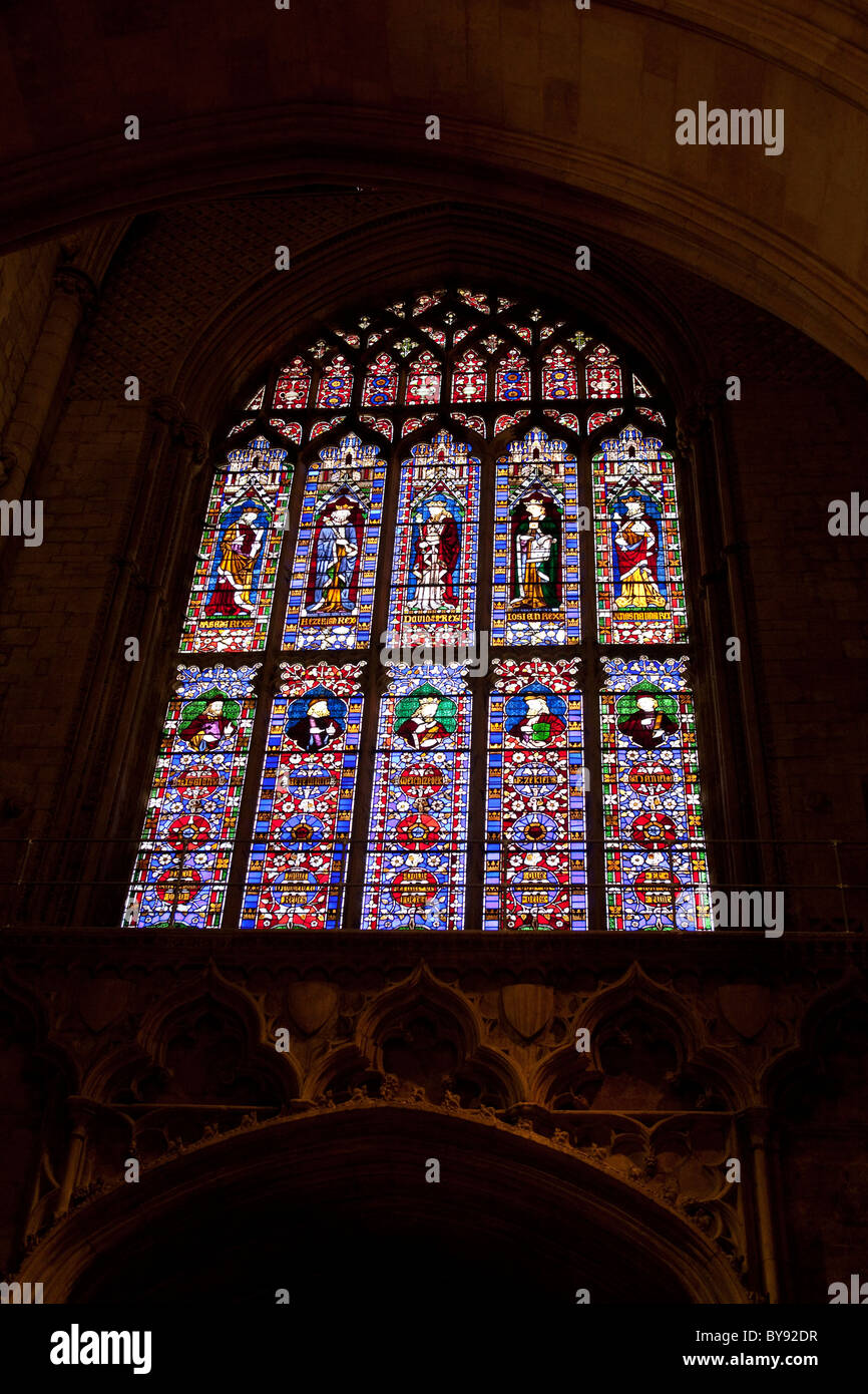 Lincoln cathedral stained glass window hires stock photography and