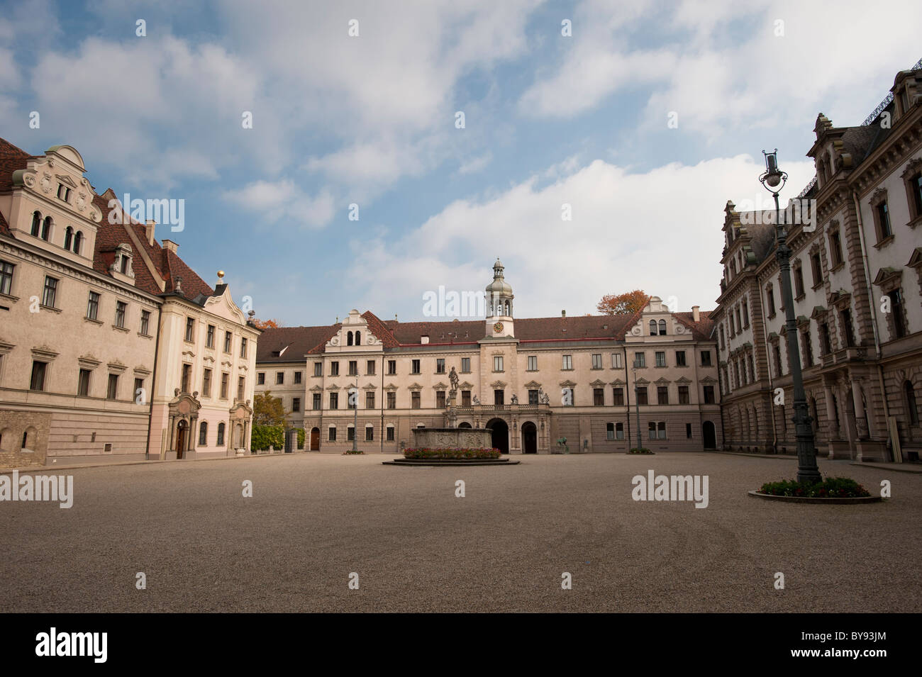 Palace of St. Emmeram, Castle of Thurn and Taxis, Regensburg, Bavaria, Germany, Europe Stock Photo