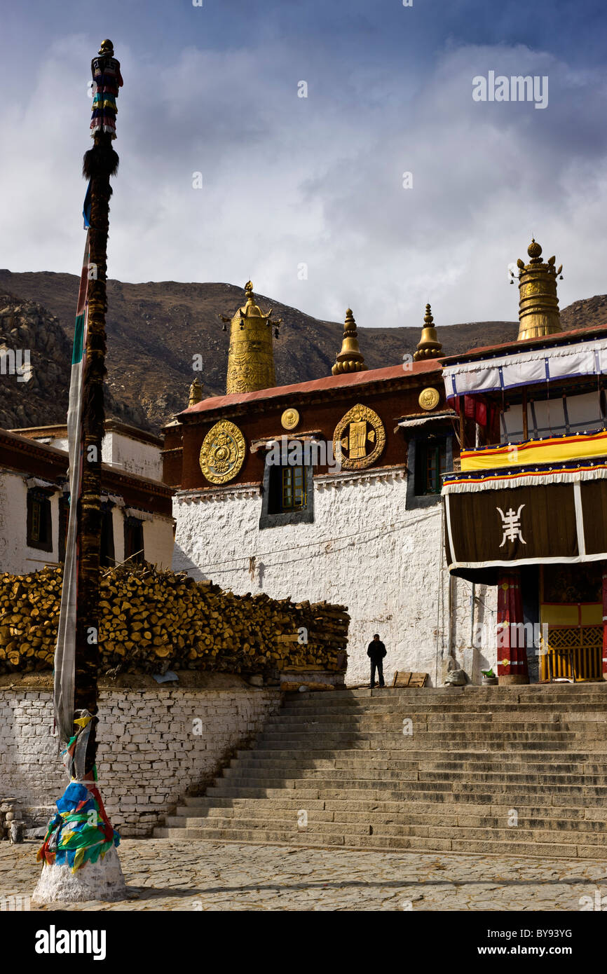 Exterior Drepung Monastery, Lhasa, Tibet. JMH4543 Stock Photo