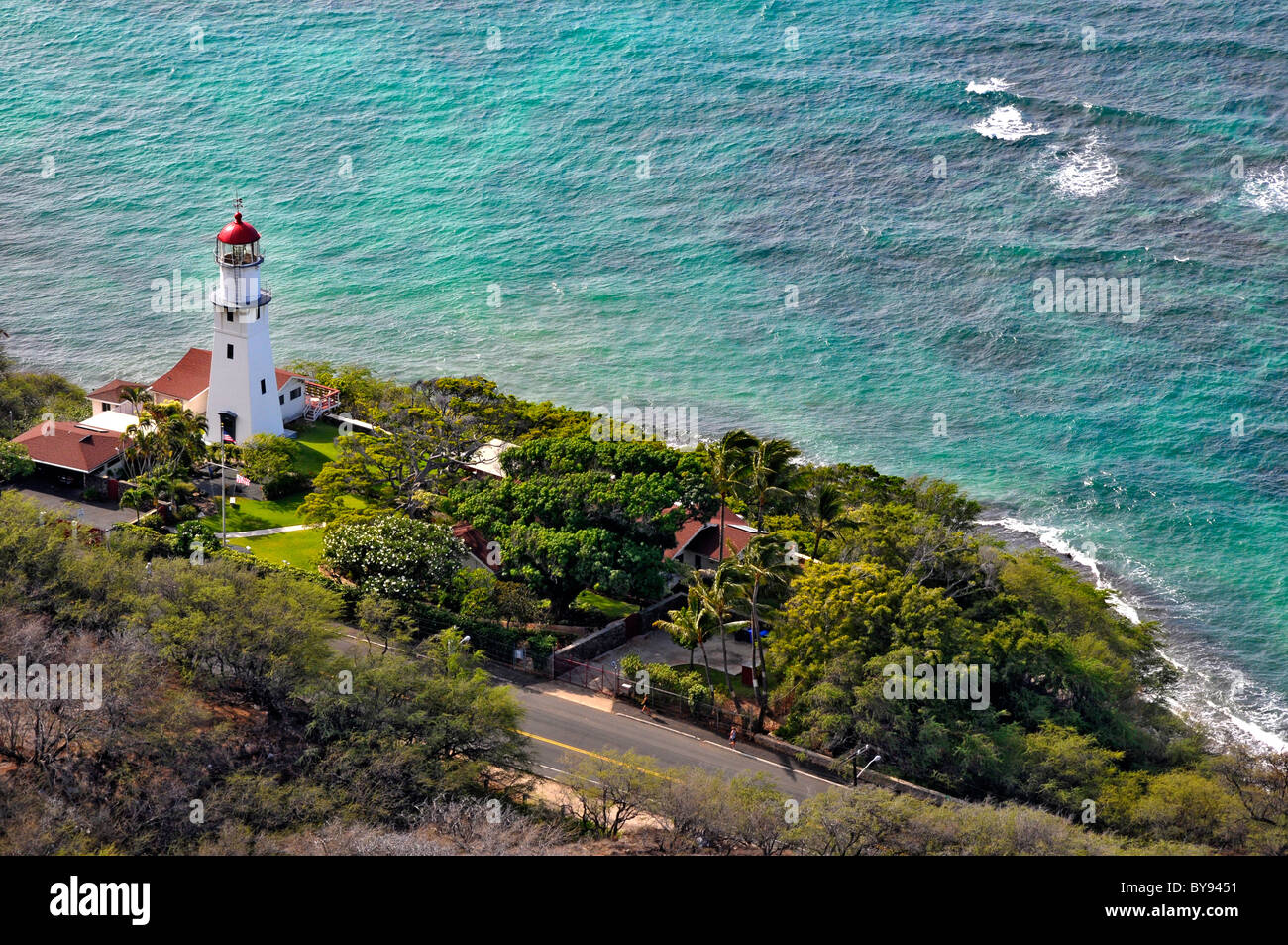 Diamond Head Lighthouse from Diamond Head Crater State Monument