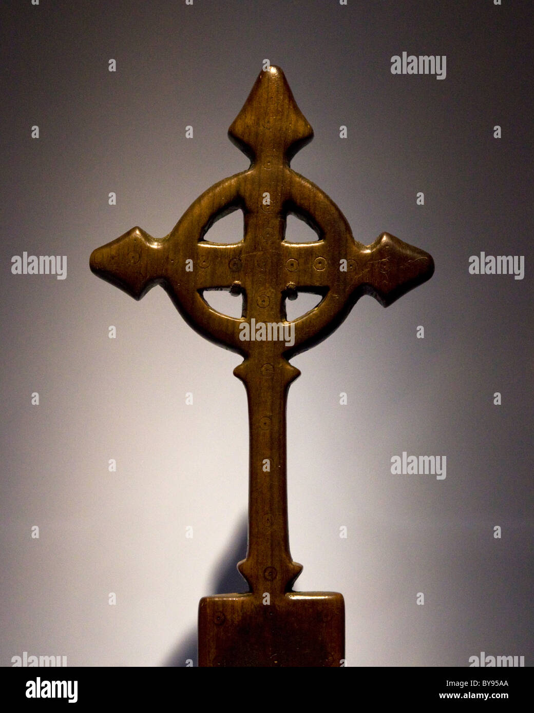 Ethiopian Orthodox style wooden cross Stock Photo