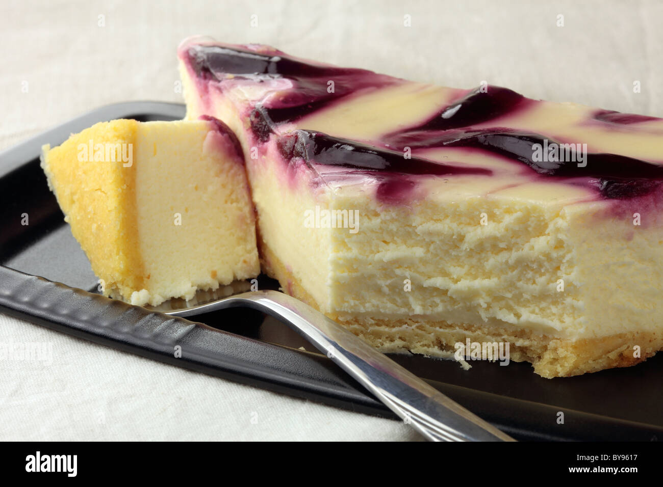Cherry Cheesecake Stock Photo