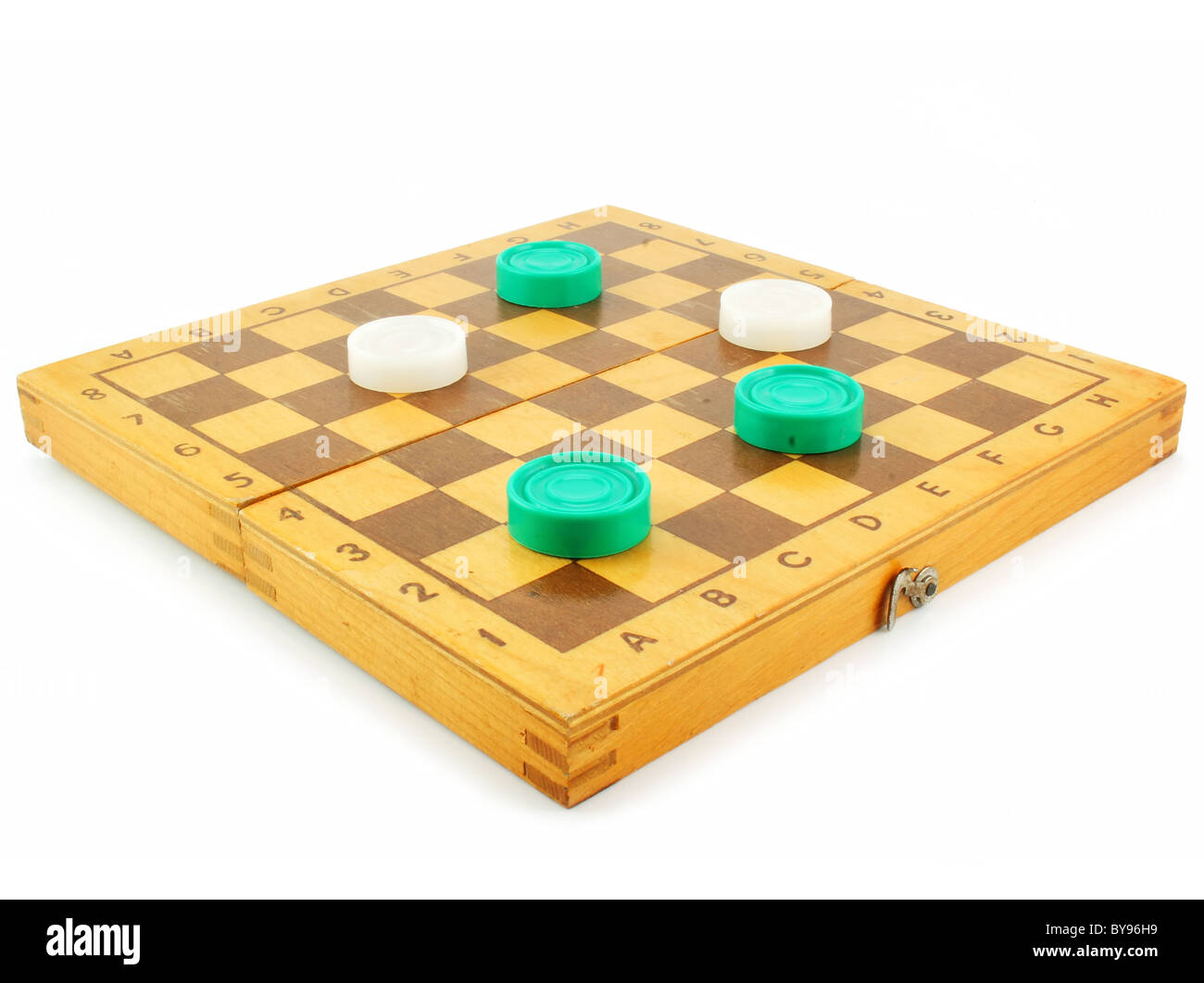 Chess board and checkers Stock Photo Alamy
