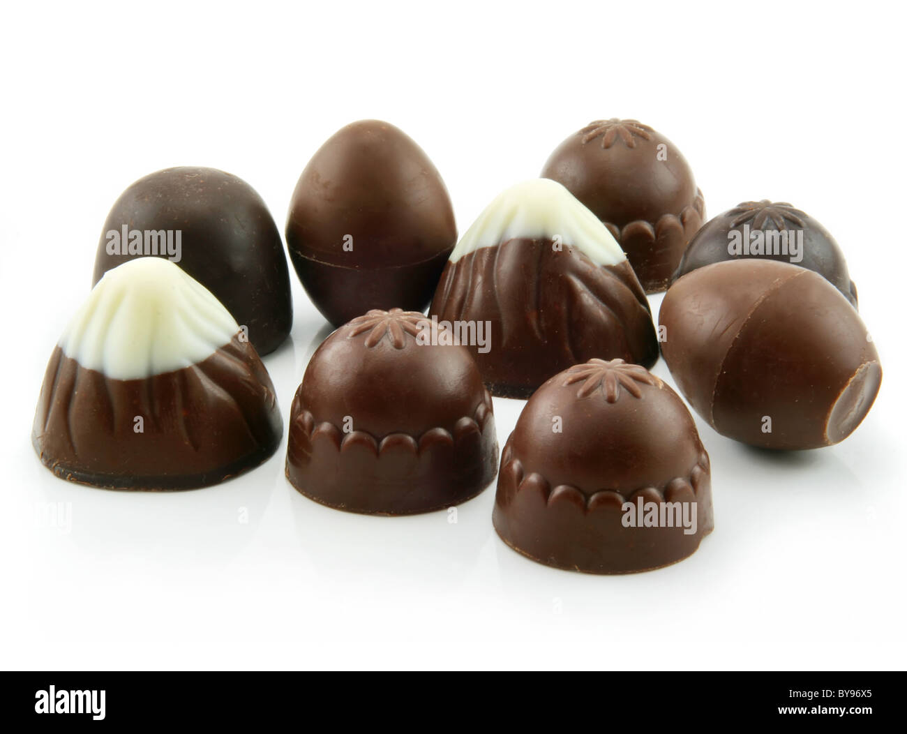 Chocolate Candy Isolated on White Stock Photo - Alamy