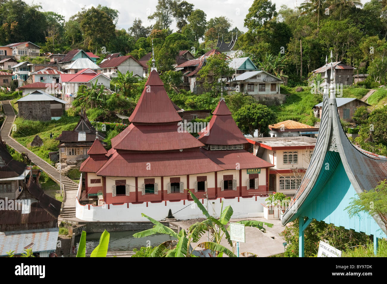 Oldest Mosque in West Sumatra, Indonesia Stock Photo