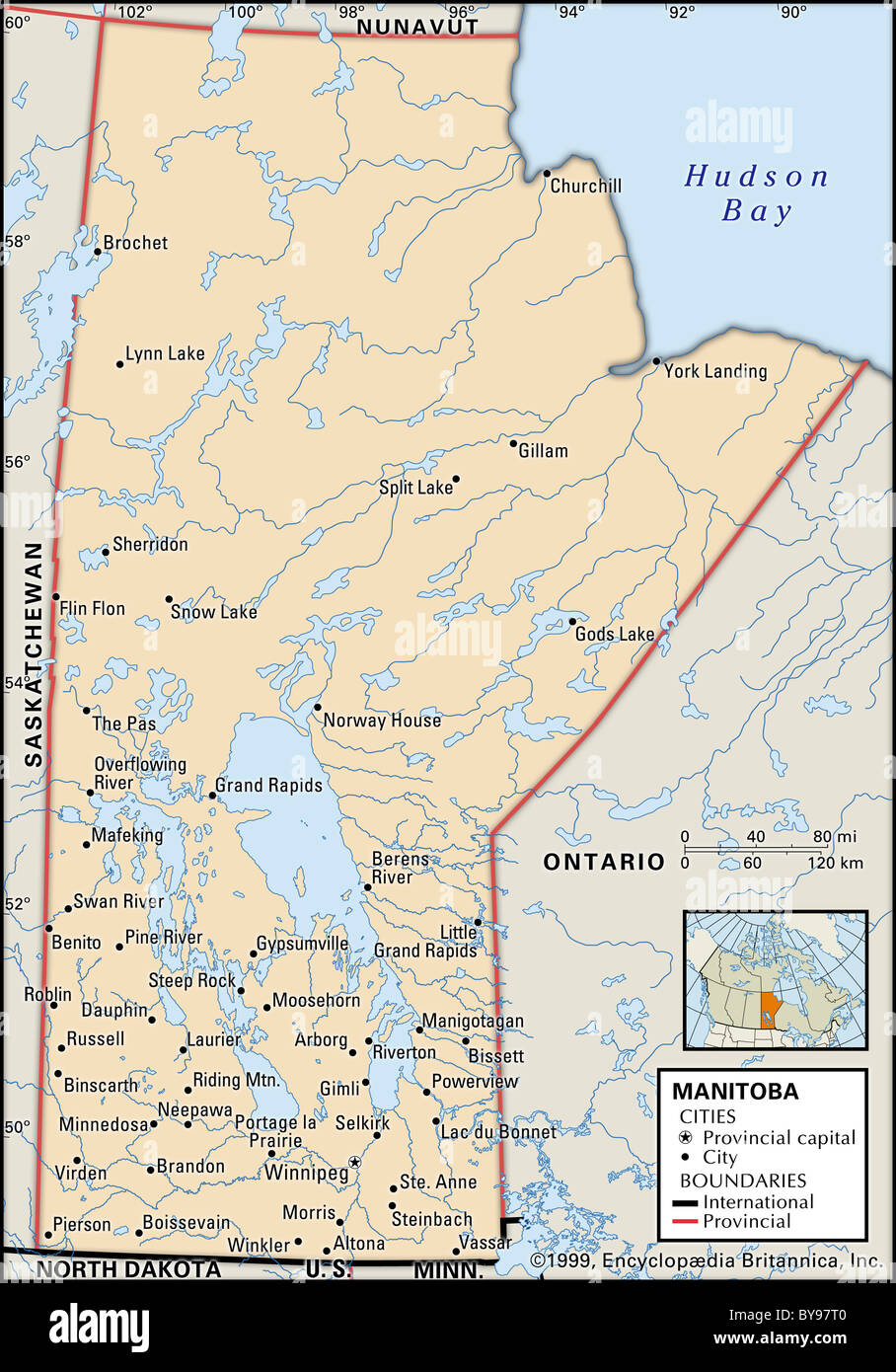 Show Me A Map Of Manitoba Map Of Manitoba High Resolution Stock Photography And Images - Alamy