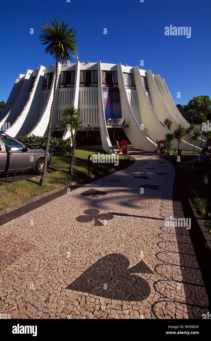 Casino built by Oscar Niemeyer in Funchal, Madeira, Portugal Stock Photo