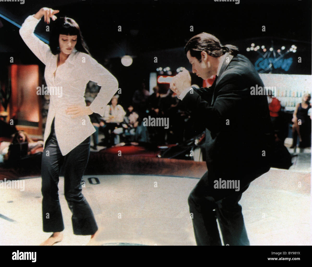 Pulp Fiction  Year : 1994 - USA Director : Quentin Tarantino John Travolta, Uma Thurman   Golden Palm Cannes 1994 Stock Photo