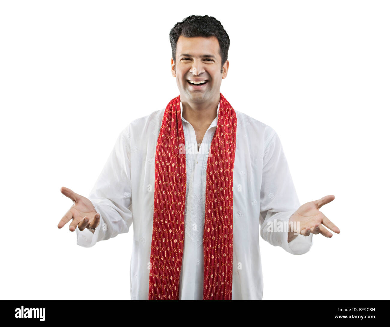 Portrait of a Gujarati man smiling Stock Photo