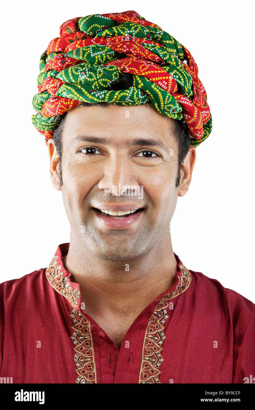 Portrait of a Gujarati man Stock Photo