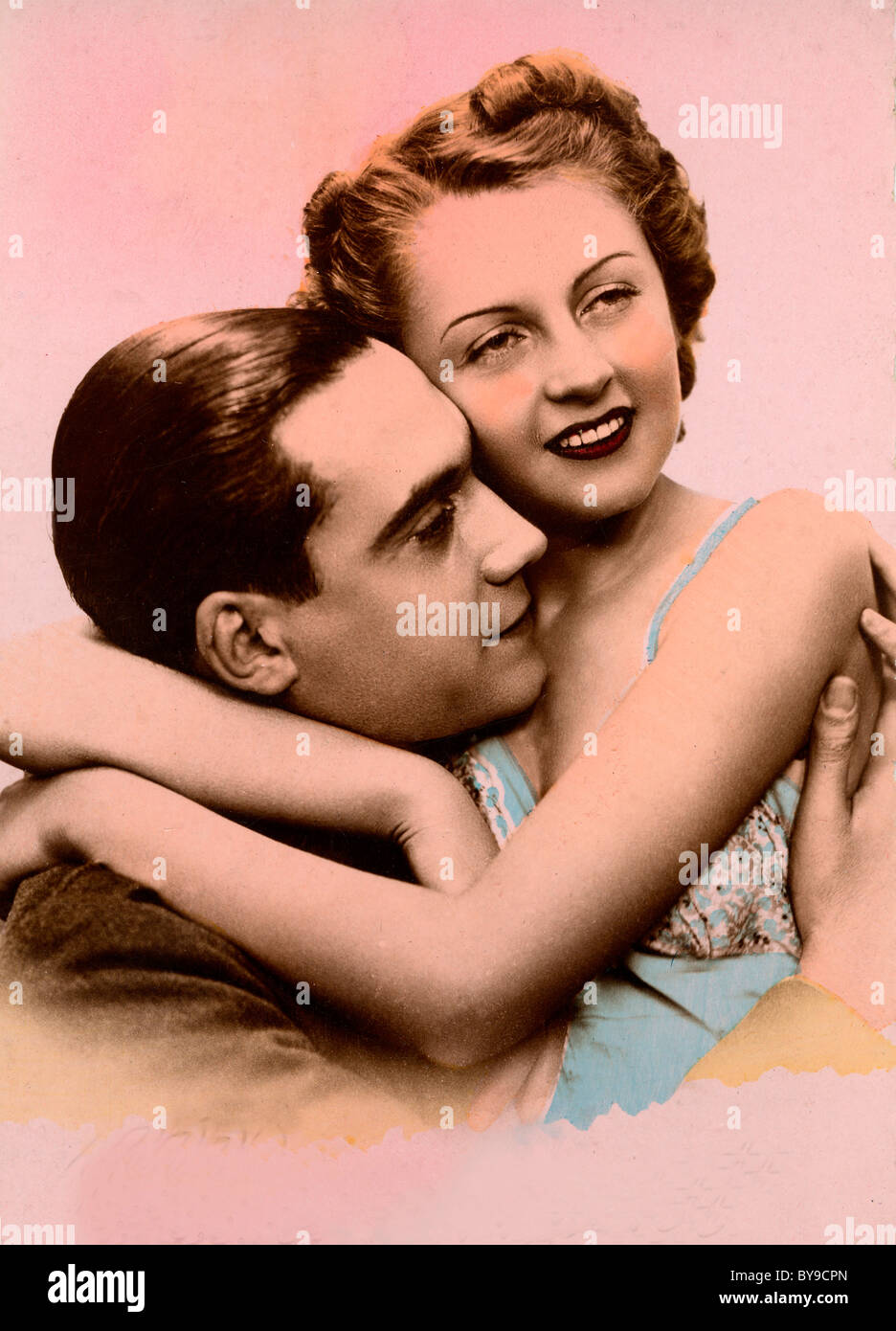 Lovers, historical photograph from 1920 Stock Photo