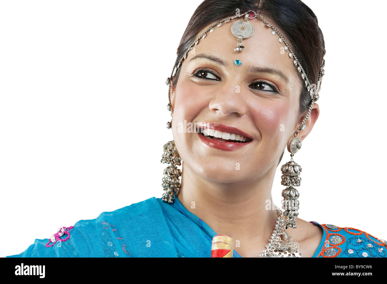 Portrait of a Gujarati woman Stock Photo Alamy