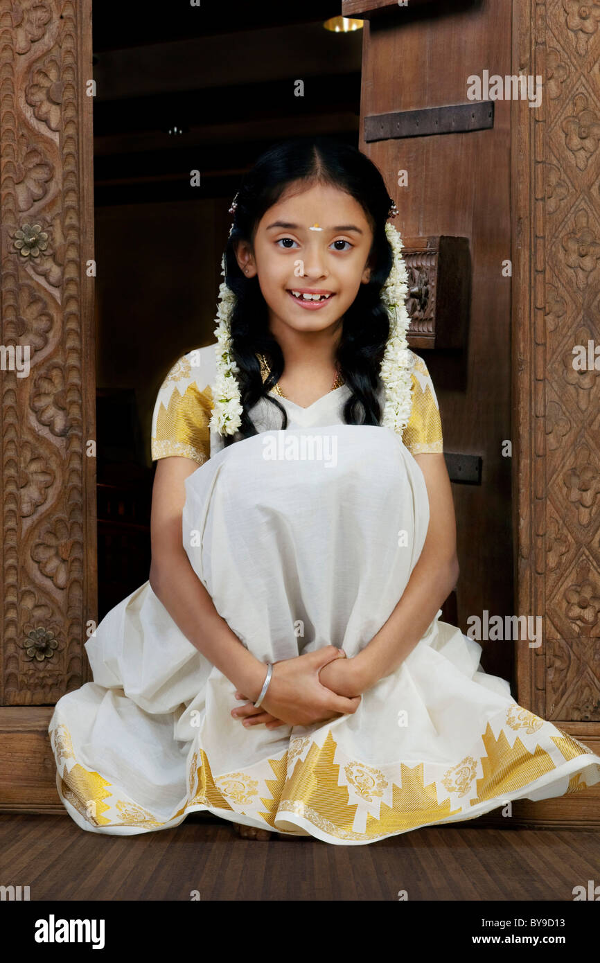 Portrait of a South Indian girl Stock Photo - Alamy