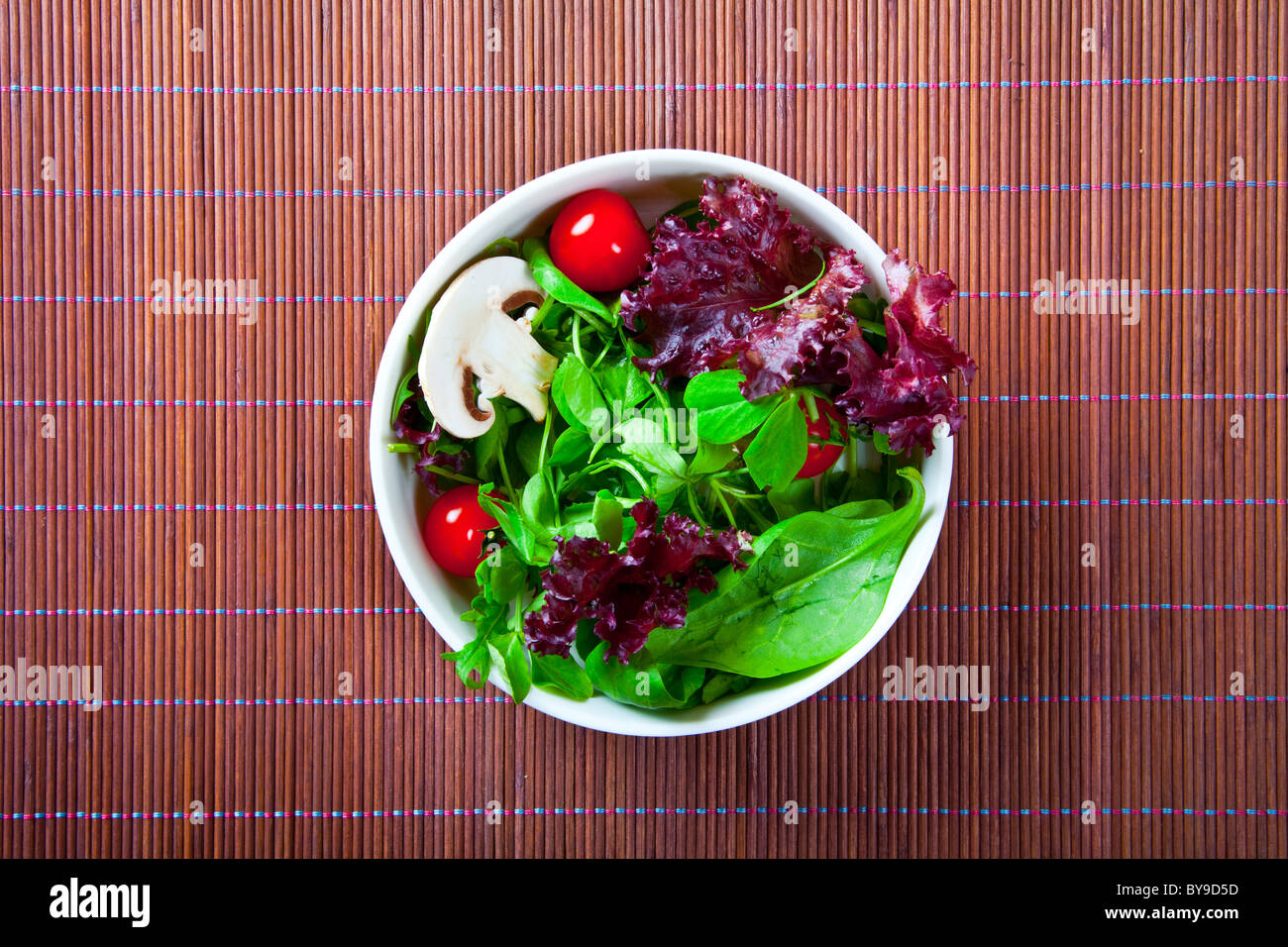 Fresh salad made with organic ingredients Stock Photo