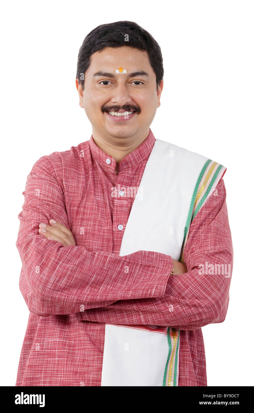 Portrait of a South Indian man Stock Photo - Alamy