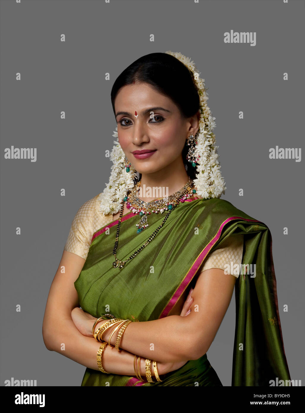Portrait of a South Indian woman Stock Photo - Alamy