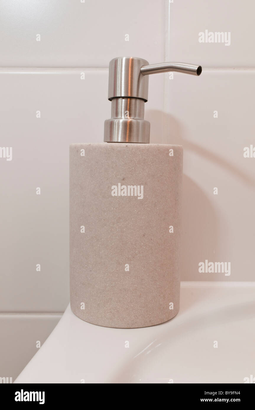 Bathroom soap dispenser Stock Photo Alamy