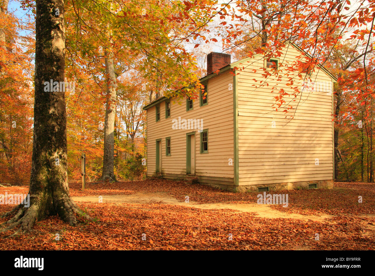 Moses Fisk Historic Home, Standing Stone State Park, Hilham, Tennessee, USA Stock Photo