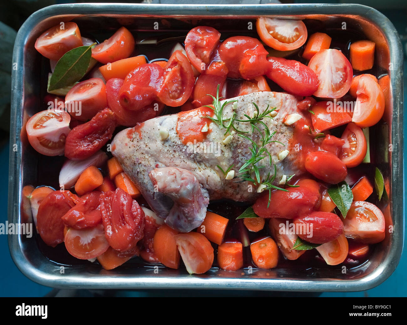 Roasted leg of lamb hires stock photography and images Alamy