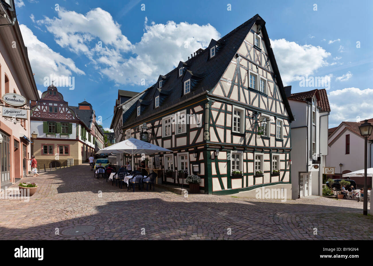 Idstein, German Half-Timbered House Road, Rheingau-Taunus district, Hesse, Germany, Europe Stock Photo