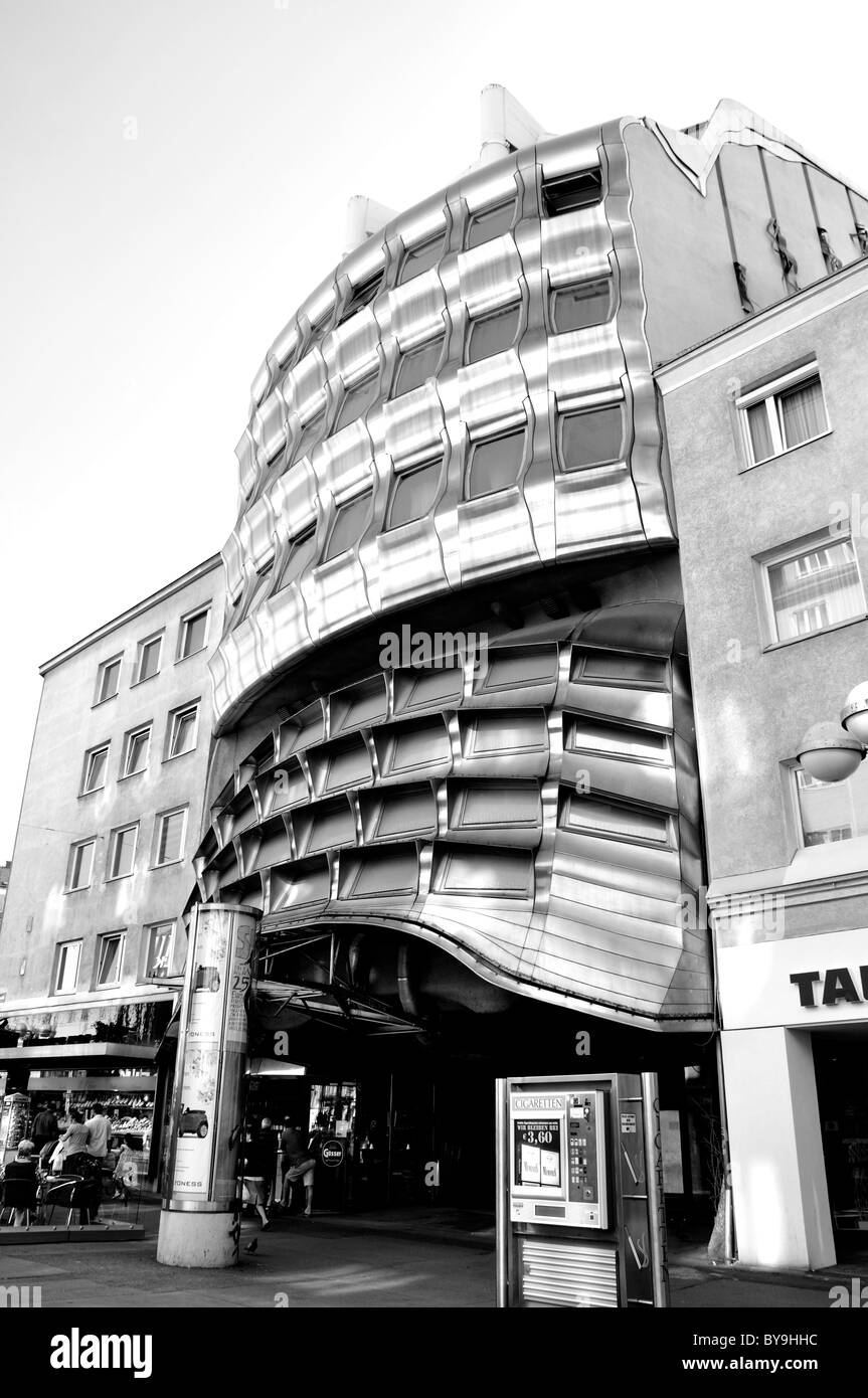 Gunther Domenig's Zentralsparkasse bank building in Vienna, Austria Stock Photo