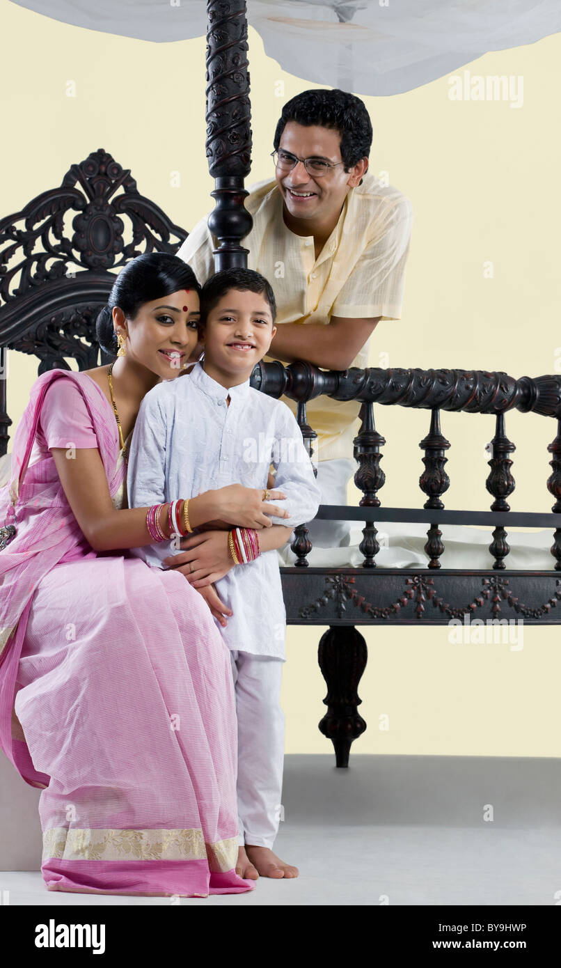 Portrait of a Bengali family Stock Photo - Alamy