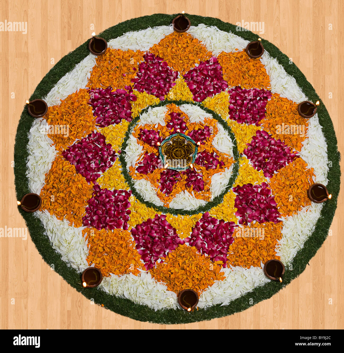 Flower rangoli hires stock photography and images Alamy
