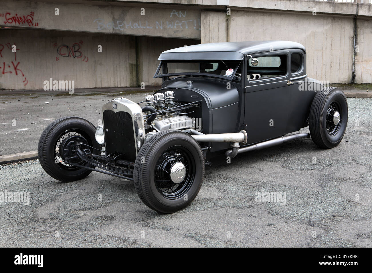 Ford Model A coupe hot rod Stock Photo