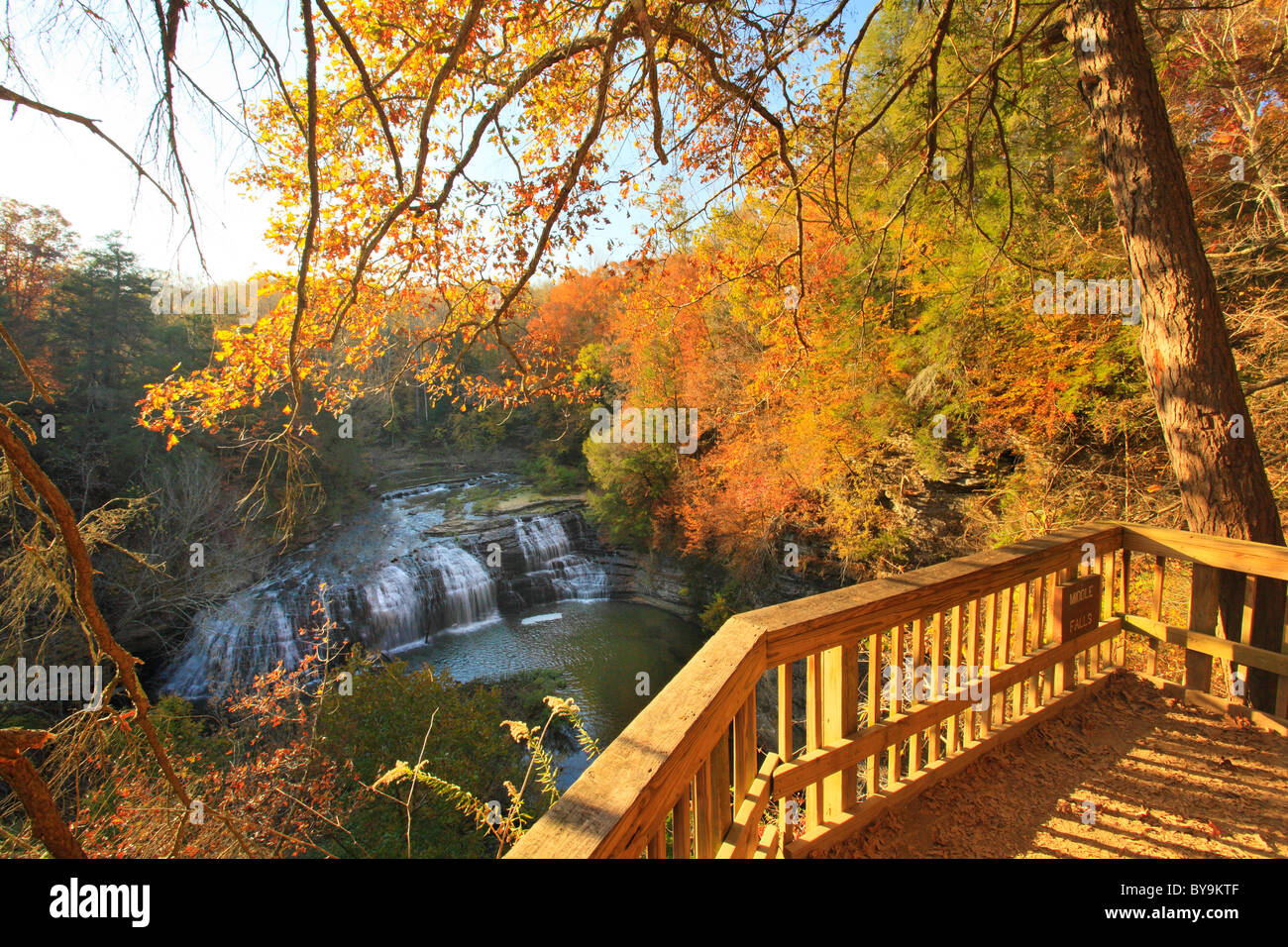 Middle Falls, River Trail, Falling Water River, Burgess Falls State