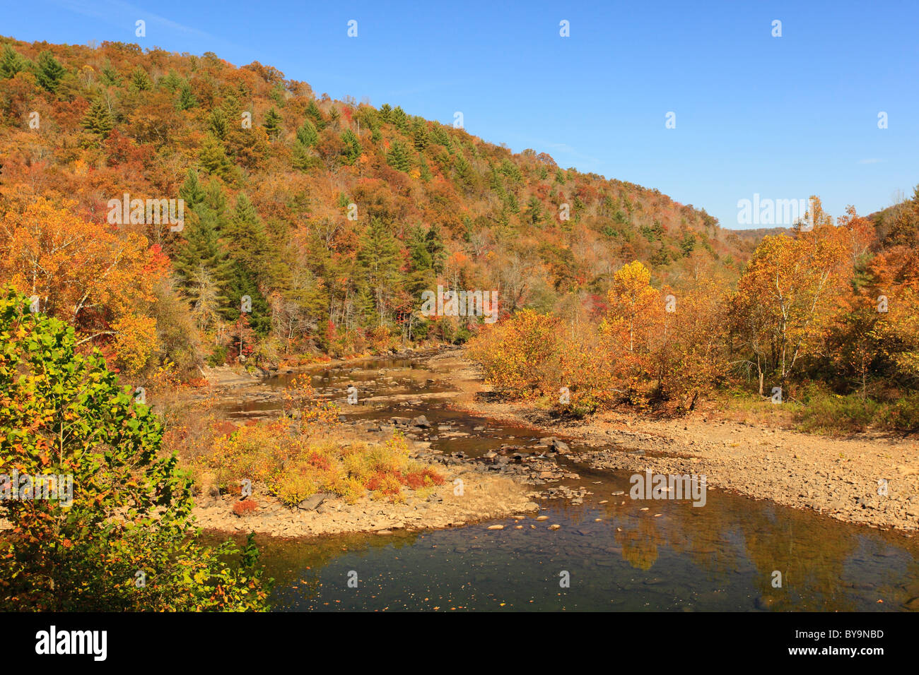 Obed Wild and Scenic River, Nemo Bridge area, Wartburg, Tennessee, USA Stock Photo