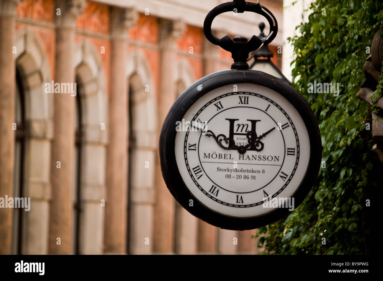Large round clock Stock Photo Alamy