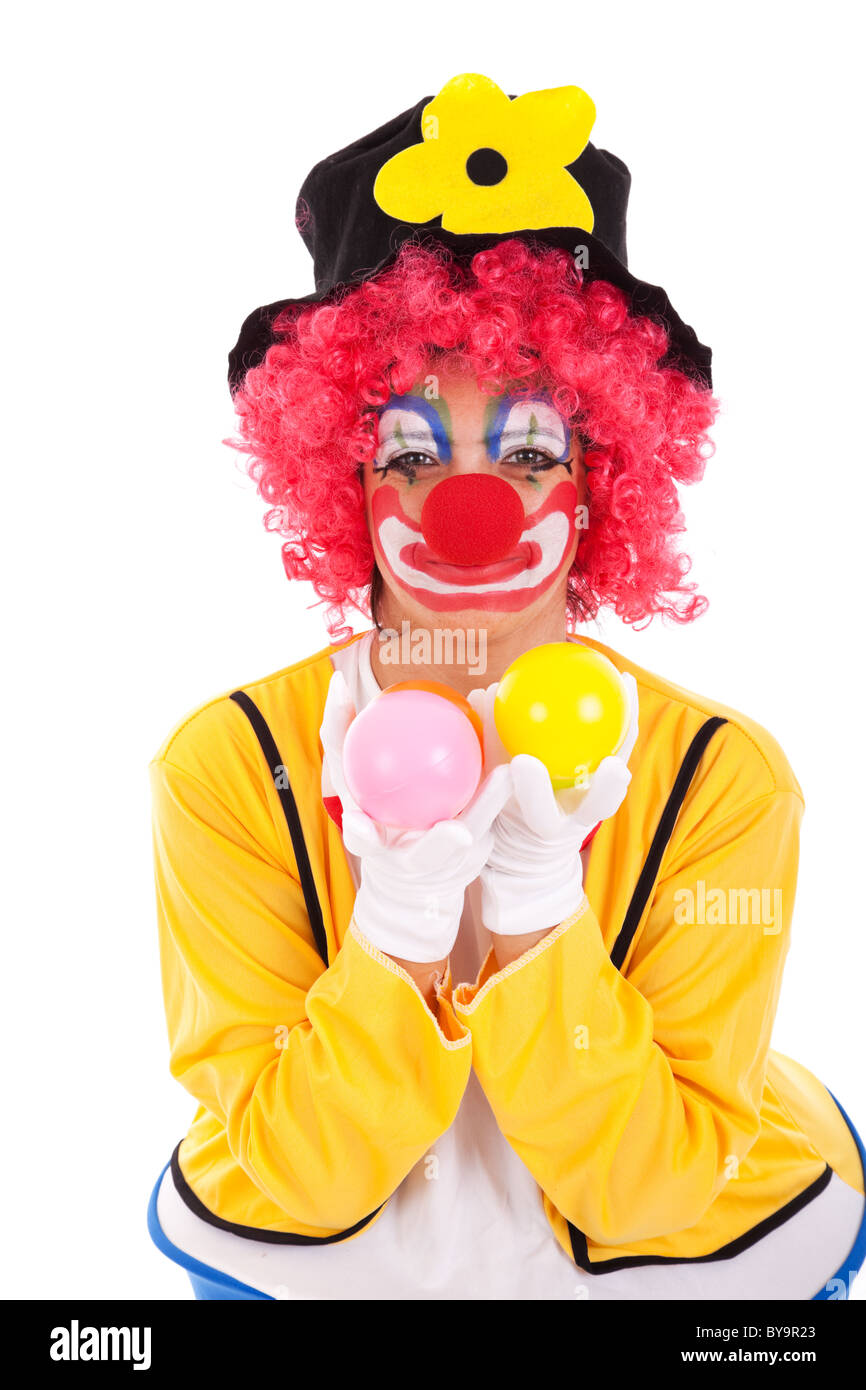 Clown juggling balls circus hi-res stock photography and images - Alamy