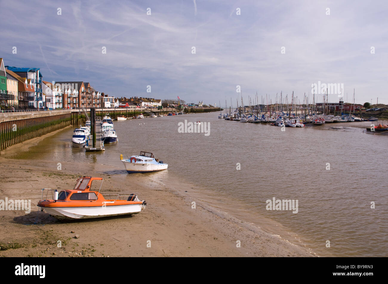 Littlehampton river boats harbour hires stock photography and images