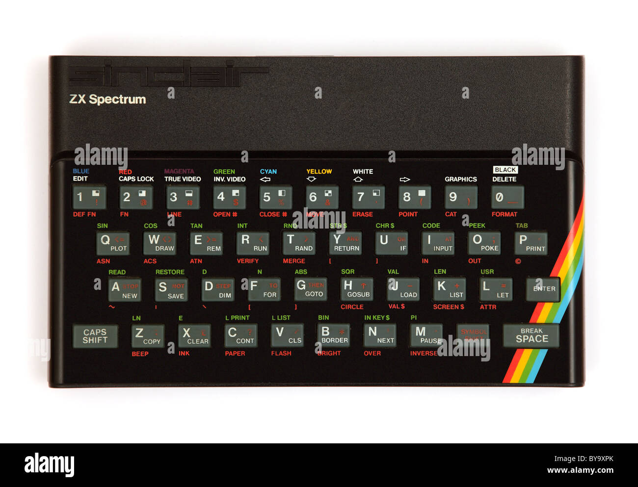 Sinclair ZX Spectrum Computer from 1982 Stock Photo