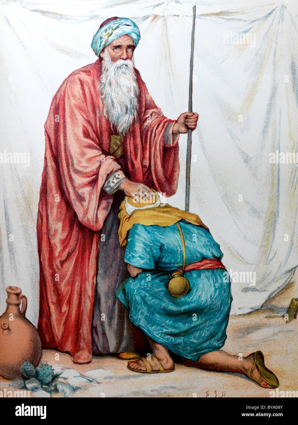 Bible Stories Illustration Of Samuel & David 1 Samuel, xvi, 12, 13