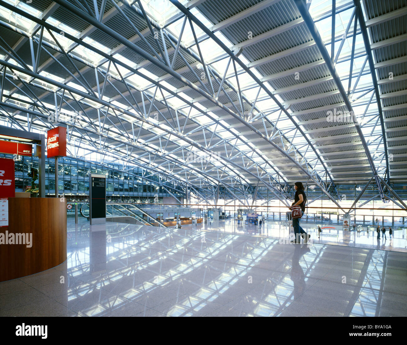 Hamburg Airport "Terminal 1", Hamburg, Germany, Europe Stock Photo