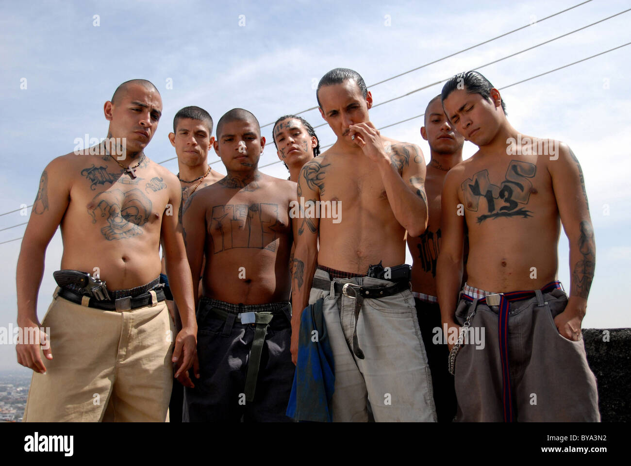 Sin Nombre Year : 2009 Mexico / USA Director : Cary Fukunaga Luis Fernando (l) Stock Photo