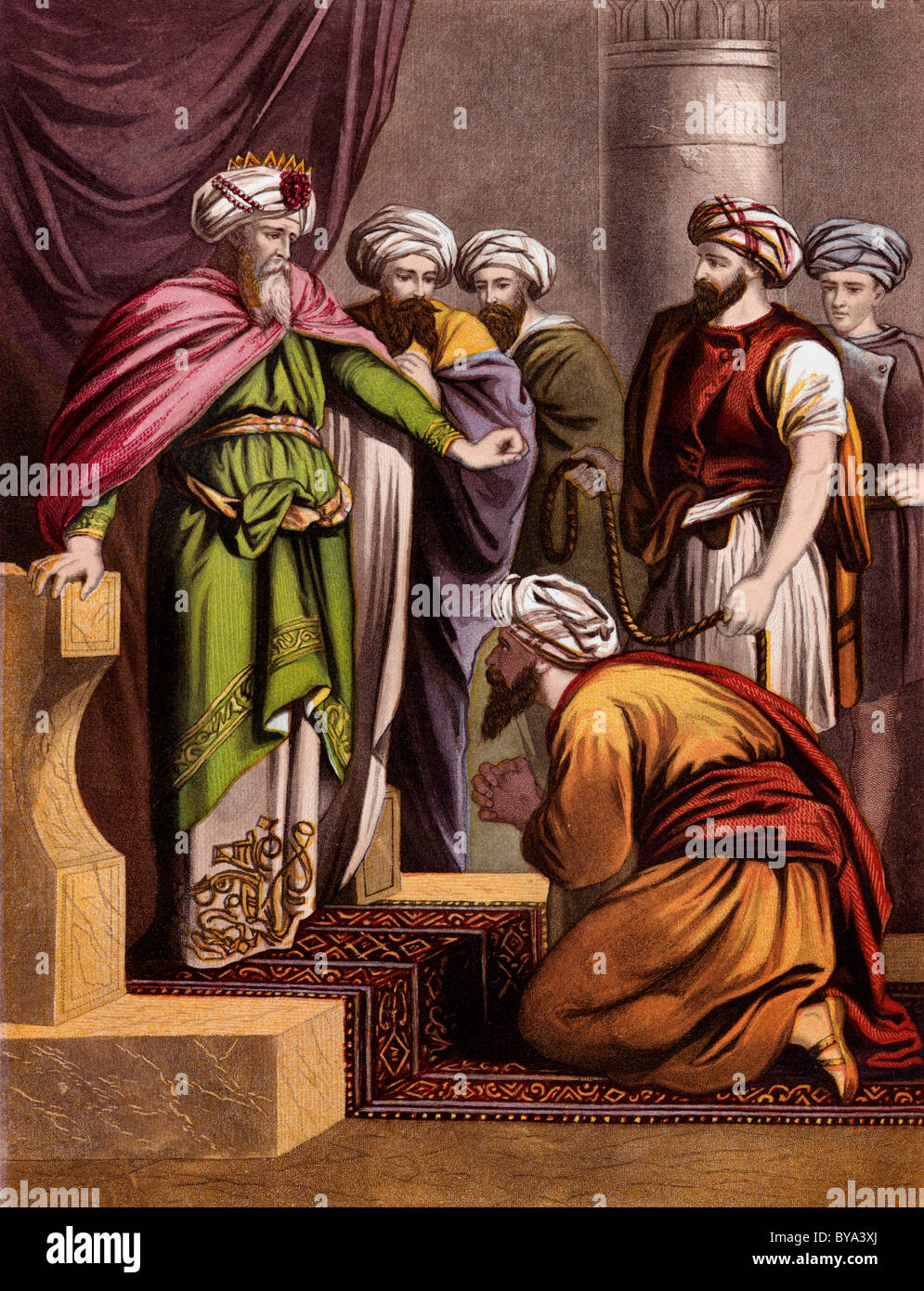 bible-stories-illustration-of-parable-of-the-king-and-his-servants