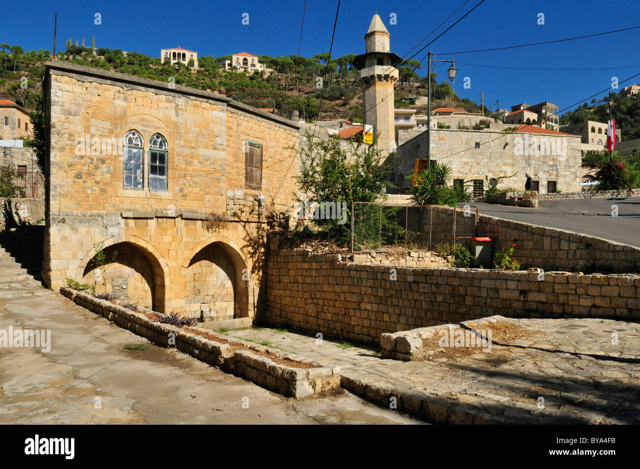 Historic buildings in the historic town of Deir el-Qamar, Chouf, Lebanon, Middle East, West Asia Stock Photo