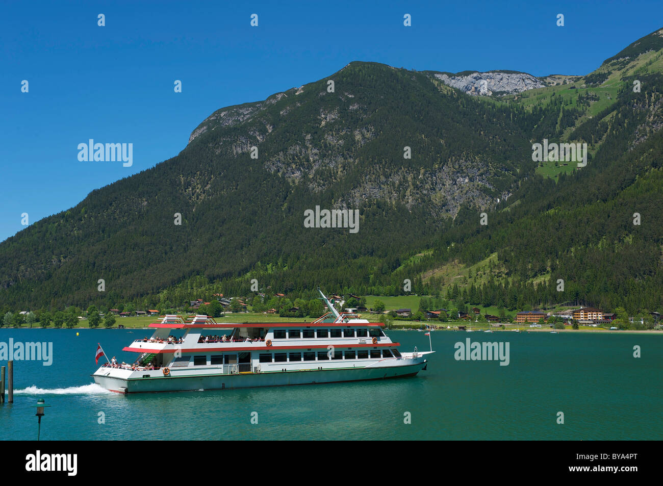 Achensee-Schifffahrt ship on Lake Achensee, Tyrol, Austria, Europe Stock Photo