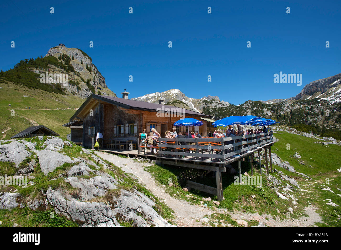 Alpine Hut Below Mt Gschoellkopf In The Rofangebirge Mountains Near Achensee Tyrol Austria Europe Alpine Hut Below Mt Gschoellkopf In The Rofangebirge Mountains Near Achensee Tyrol Austria Europe