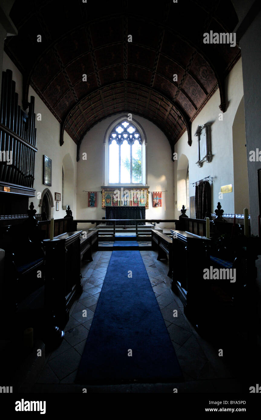 Kintbury Parish Church Interior Berkshire UK Stock Photo Alamy
